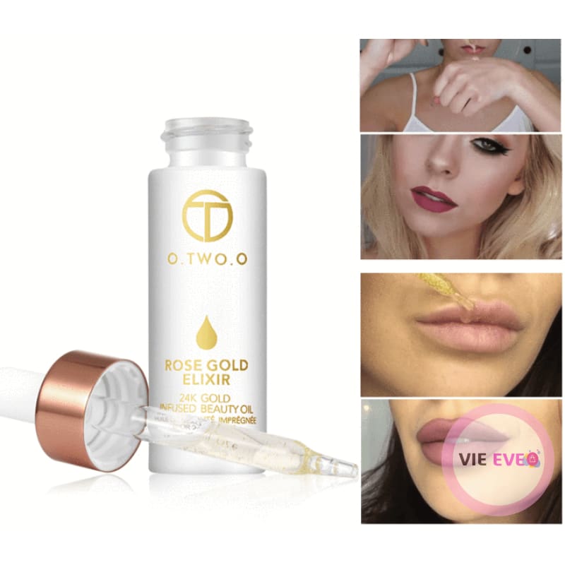 24K Gold Anti-Aging Lip Oil | Huile pour les lèvres anti-âge à l'or 24K - ImbattablePlus