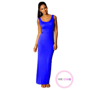 Beautiful dress for the summer | Robe de soirée longue sans manches - ImbattablePlus