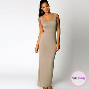 Beautiful dress for the summer | Robe de soirée longue sans manches - ImbattablePlus