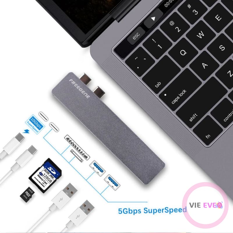 Multiport USB-C Hub for MacBook Pro | Hub USB-C Multiport pour MacBook Pro - ImbattablePlus