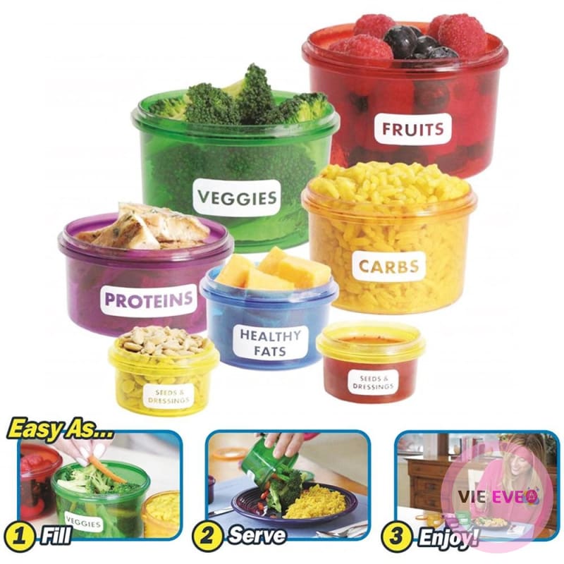 Portions food storage containers | Contenants pour une alimentation saine et riche - ImbattablePlus