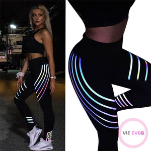 Rainbow reflective leggings | Leggings réfléchissants arc en ciel - ImbattablePlus
